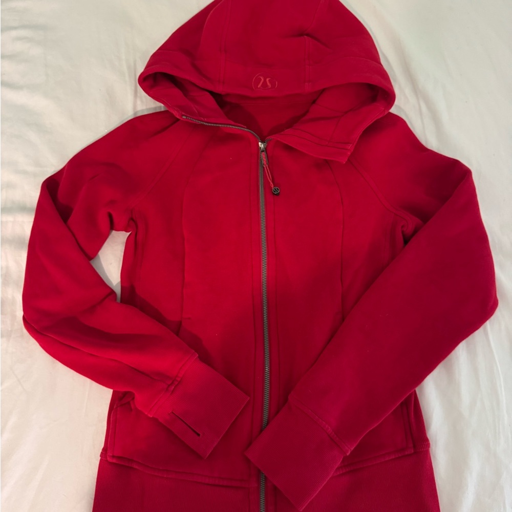 Lululemon Athletica Red Zip-Up Jacket